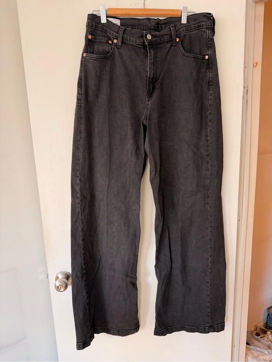 GAP Denim - GAP Black Wide-Leg High-Rise Jeans